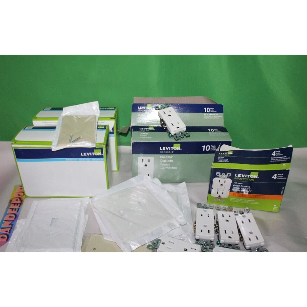 82 Piece Leviton Outlets Light Switch Covers And More